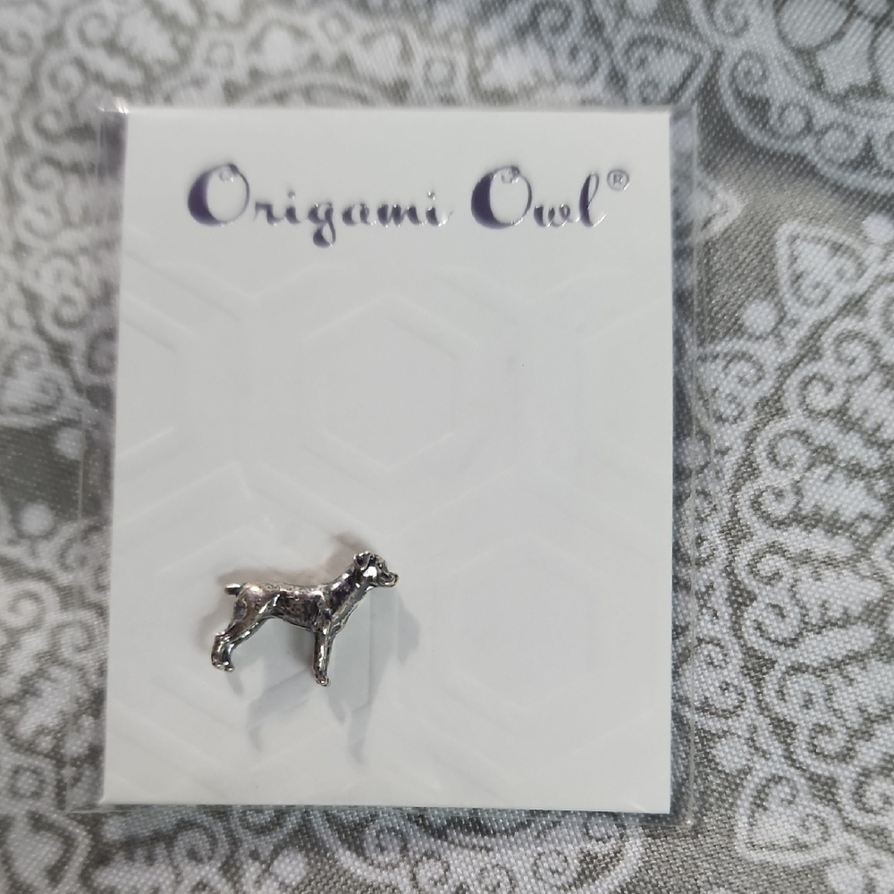 Origami Owl Silver Rottweiler Charm